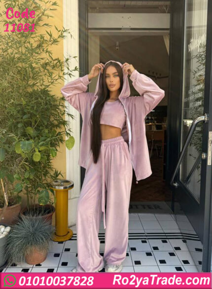 بيجامة شتوي حريمي 3 قطع