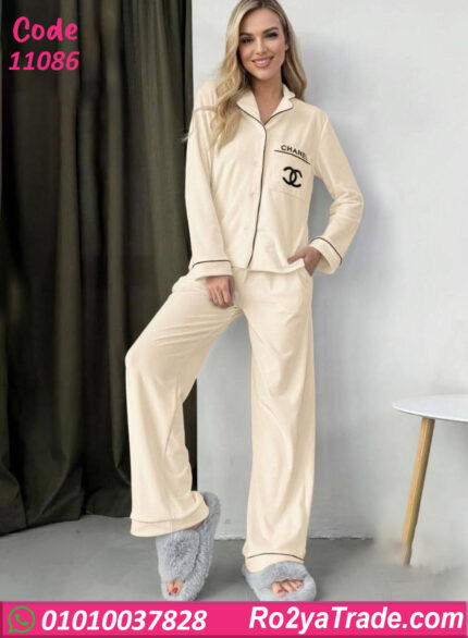 بيجامة شتوي حريمي قطيفة