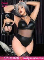 لانجري بودي جلد بشبك