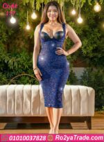 فستان سواريه ميدي لامع