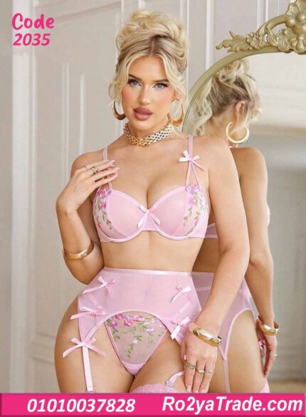 لانجري دانتيل وردي