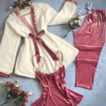 بيجامه قطيفة شتوي نسائي