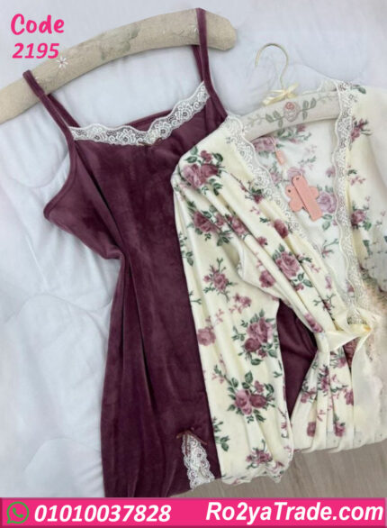 روب قطيفة شتوي نسائي