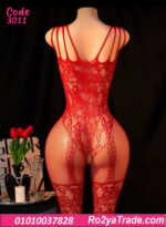 بودي شبك أحمر سكسي
