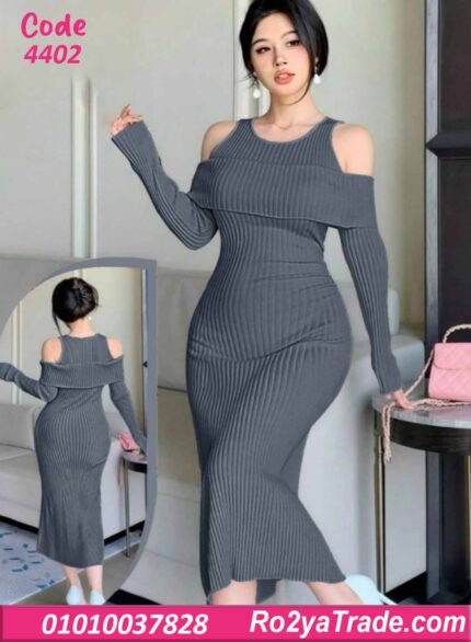 دريس شتوي طويل أوف شولدر