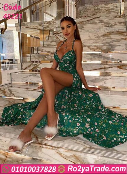 دريس صيفي قصير ورد