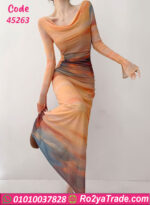 فستان صيفي طويل تدرجات