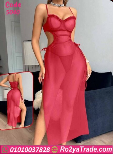 لانجري شيفون طويل