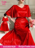 فستان سواريه طويل لامع