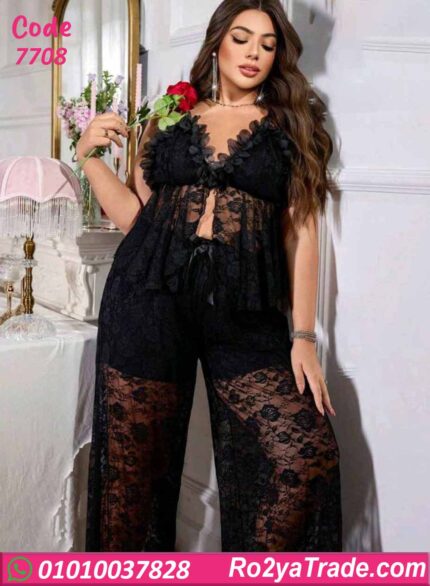 بيجامة دانتيل سكسي