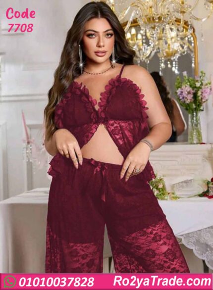 بيجامة دانتيل سكسي