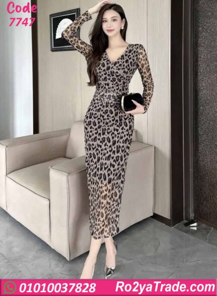 فستان صيفي طويل تايجر