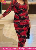 دريس صيفي طويل ورد