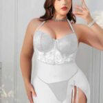 لانجري أبيض بيج سايز