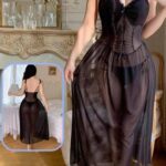 لانجري طويل شيفون