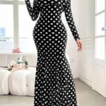 فستان صيفي طويل بولكا