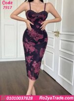 لانجري طويل ورد