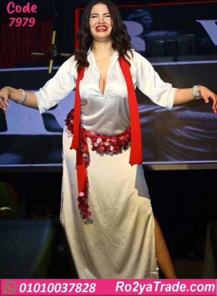 بدلة رقص أبيض كلاسيك