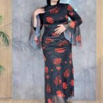 دريس صيفي طويل ورد