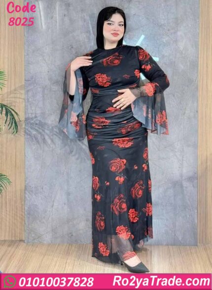 دريس صيفي طويل ورد