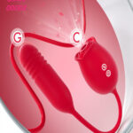 هزاز نسائي روز بتقنية الشفط قابل للشحن – Rose Suction Vibrator Rechargeable