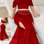 طقم ميني جيب شيفون