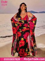 لانجري طويل مع روب شيفون بيج سايز