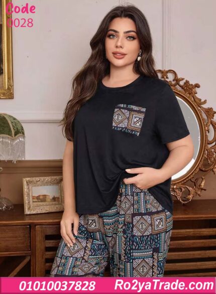 بيجامة حريمي صيفي بيج سايز