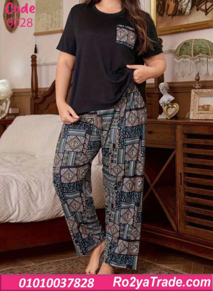 بيجامة حريمي صيفي بيج سايز