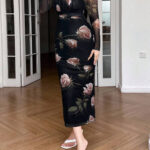 دريس صيفي طويل مشجر