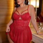 لانجري دانتيل قصير بيج سايز