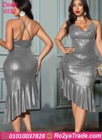 فستان سهرة حريمي لامع قصير - كود 0152