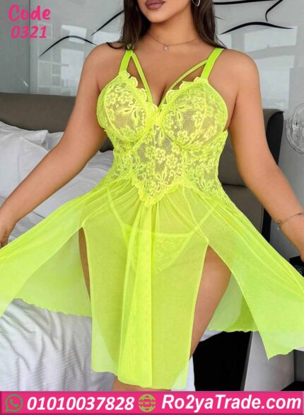 لانجري دانتيل قصير بيج سايز