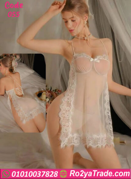 لانجري شفاف دانتيل أنيق – كود 055