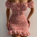 فستان صيفي قصير مورد