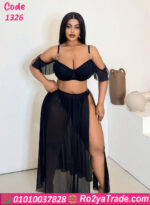 طقم ميني جيب شيفون 1326