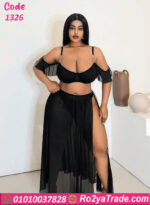 طقم ميني جيب شيفون 1326