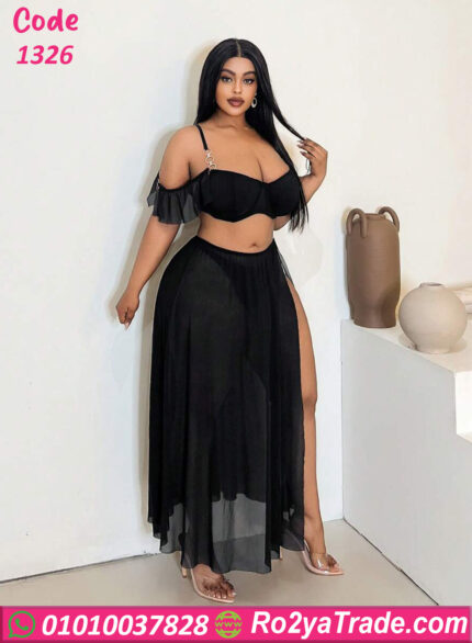 طقم ميني جيب شيفون 1326