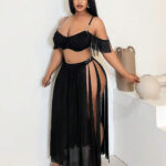 طقم ميني جيب شيفون 1326