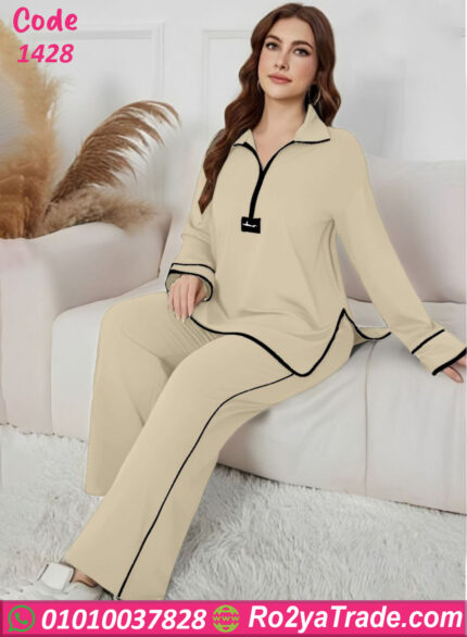 بيجامة حريمي سادة