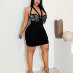 لانجري أسود دانتيل كود 154