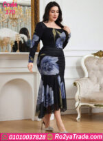 فستان ورد طويل كود 170