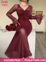 لانجري طويل كم شفاف 1934