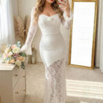 دريس حريمي طويل دانتيل كود 1968