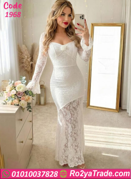 دريس حريمي طويل دانتيل كود 1968