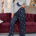 بيجامة حريمي شتوي بيج سايز قمر