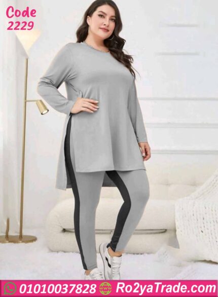 ترنج حريمي شتوي بيج سايز رمادي