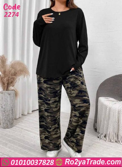 ترنج حريمي شتوي بيج سايز كموفلاج