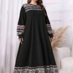 فستان شتوي طويل بيج سايز