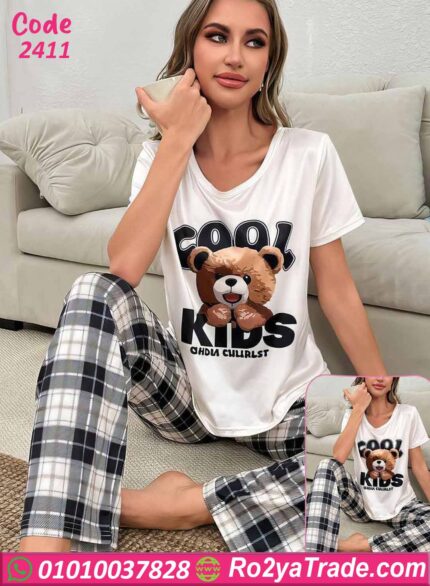 بيجامة نسائية صيفي قطن